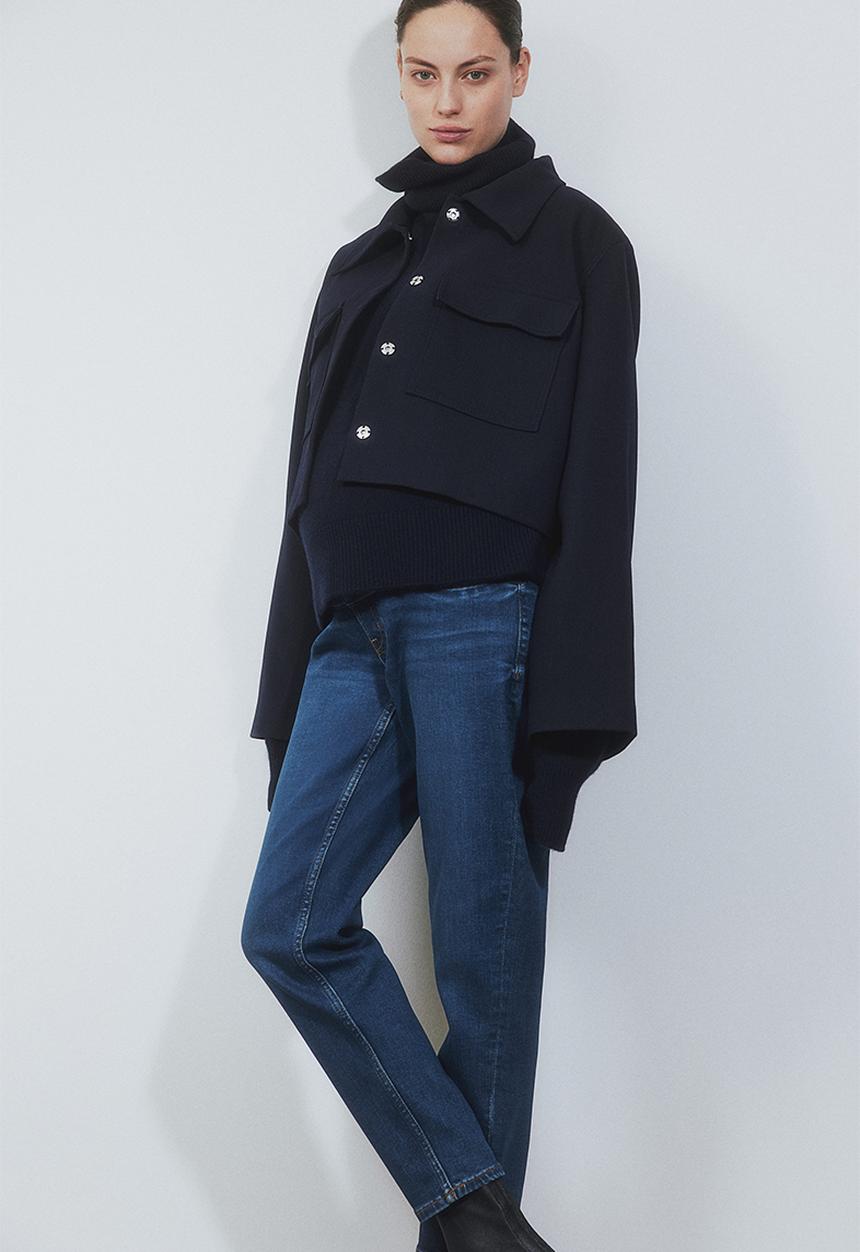 H&M - Mama slim ankle jeans - blue