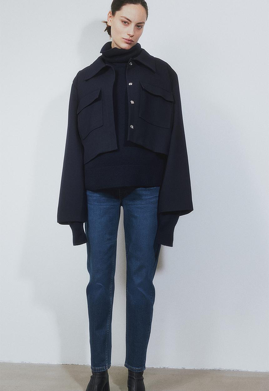 H&M - Mama slim ankle jeans - blue