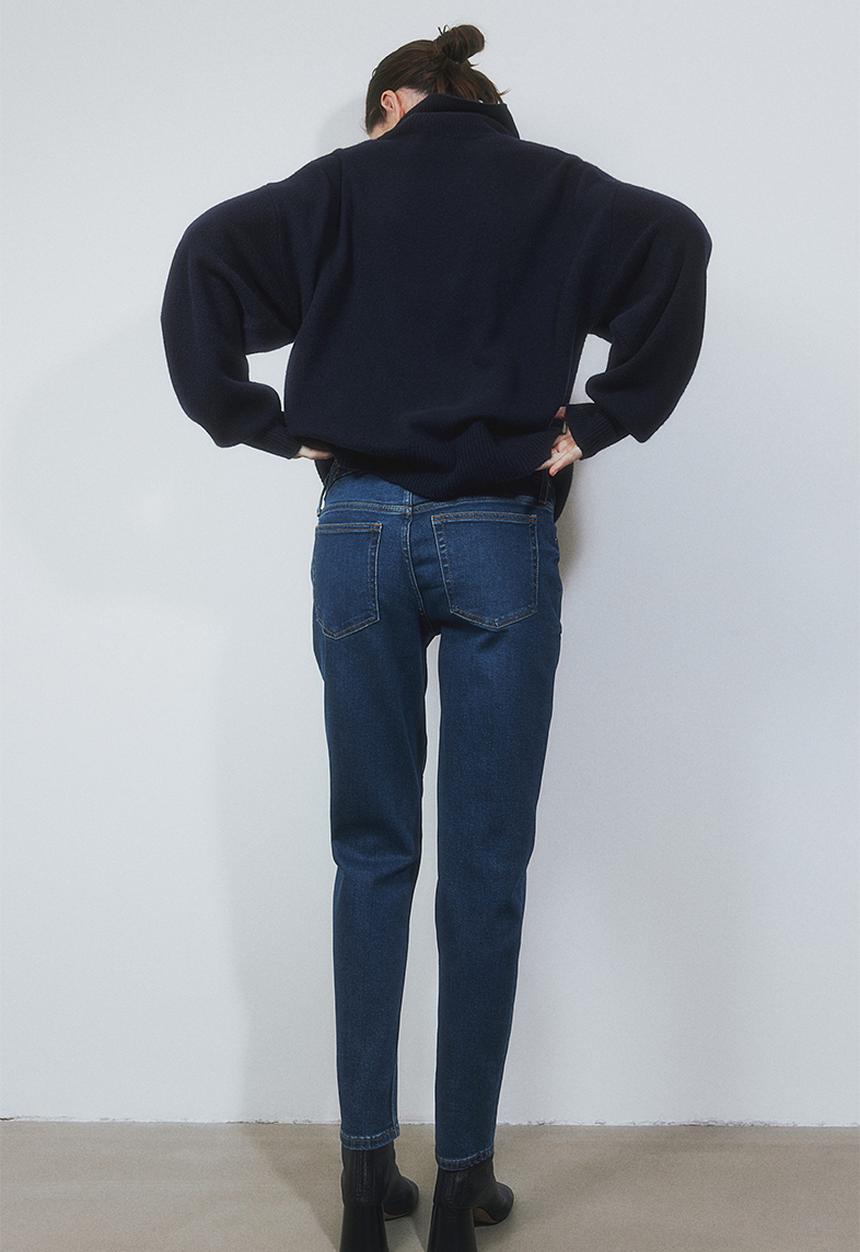 H&M - Mama slim ankle jeans - blue