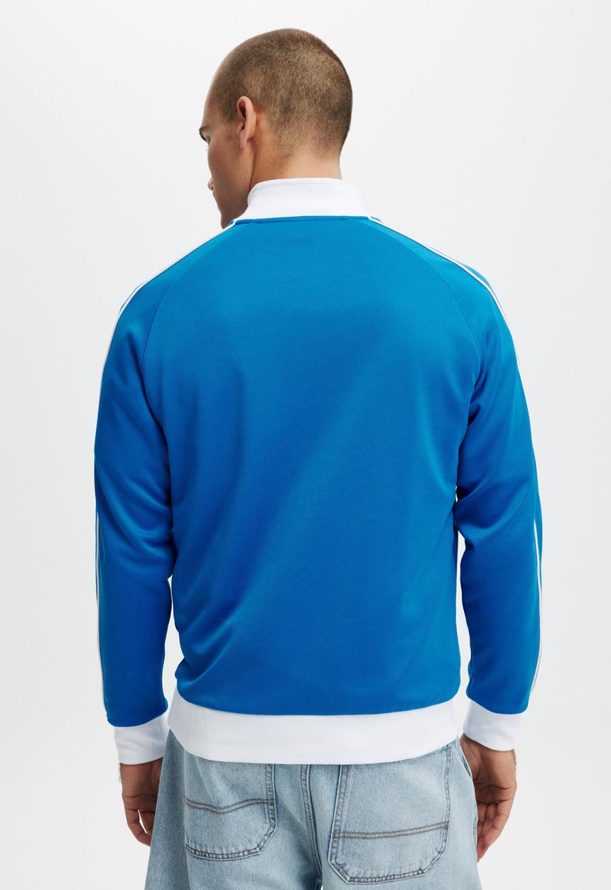 Cotton On - Tricot track jacket - skydiver blue / white / paris crest