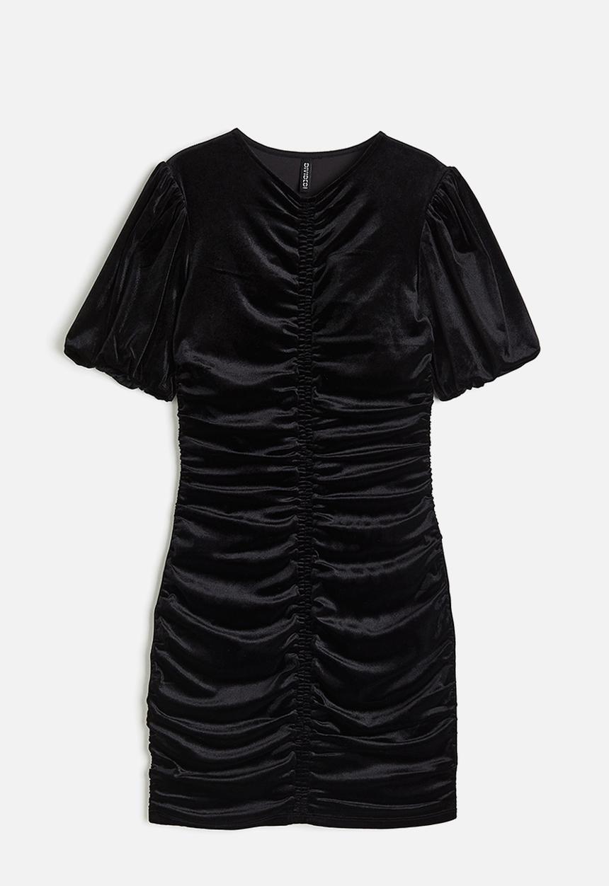 H&M - Gathered bodycon dress - black