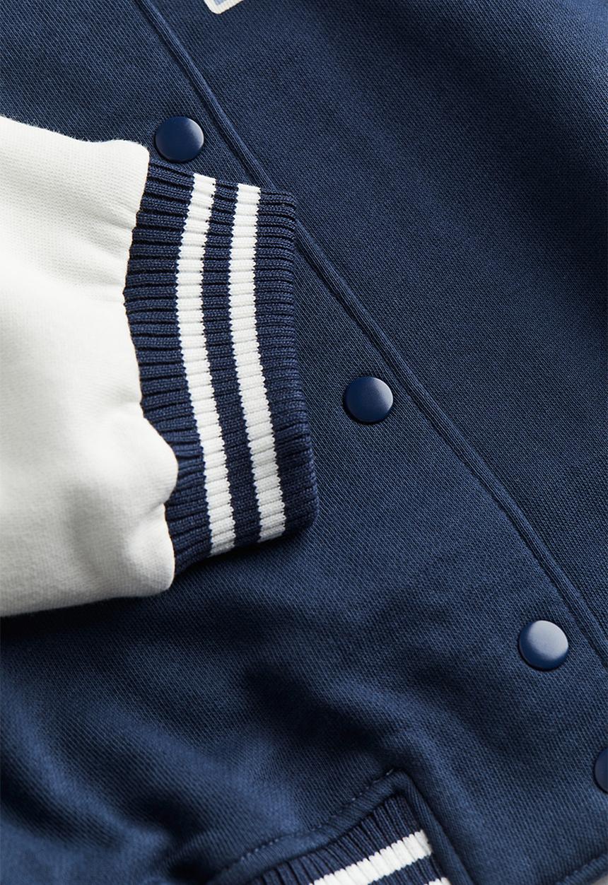 H&M - Oversized baseball jacket - blue multi