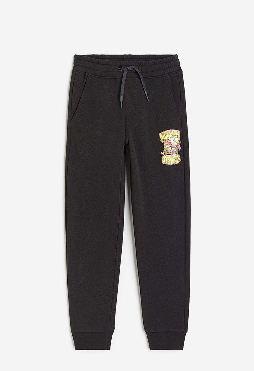 H&M - Printed joggers - black multi