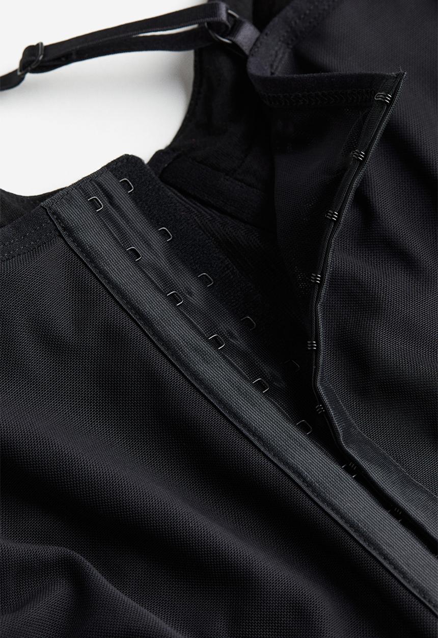 H&M - Mesh bustier top - black