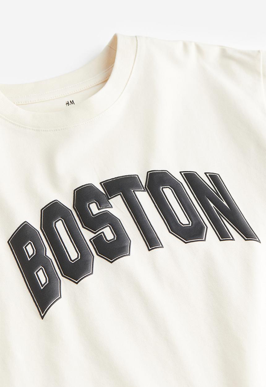 H&M - Cotton jersey t-shirt - white multi