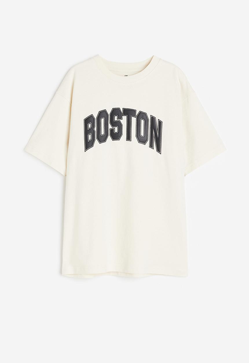 H&M - Cotton jersey t-shirt - white multi