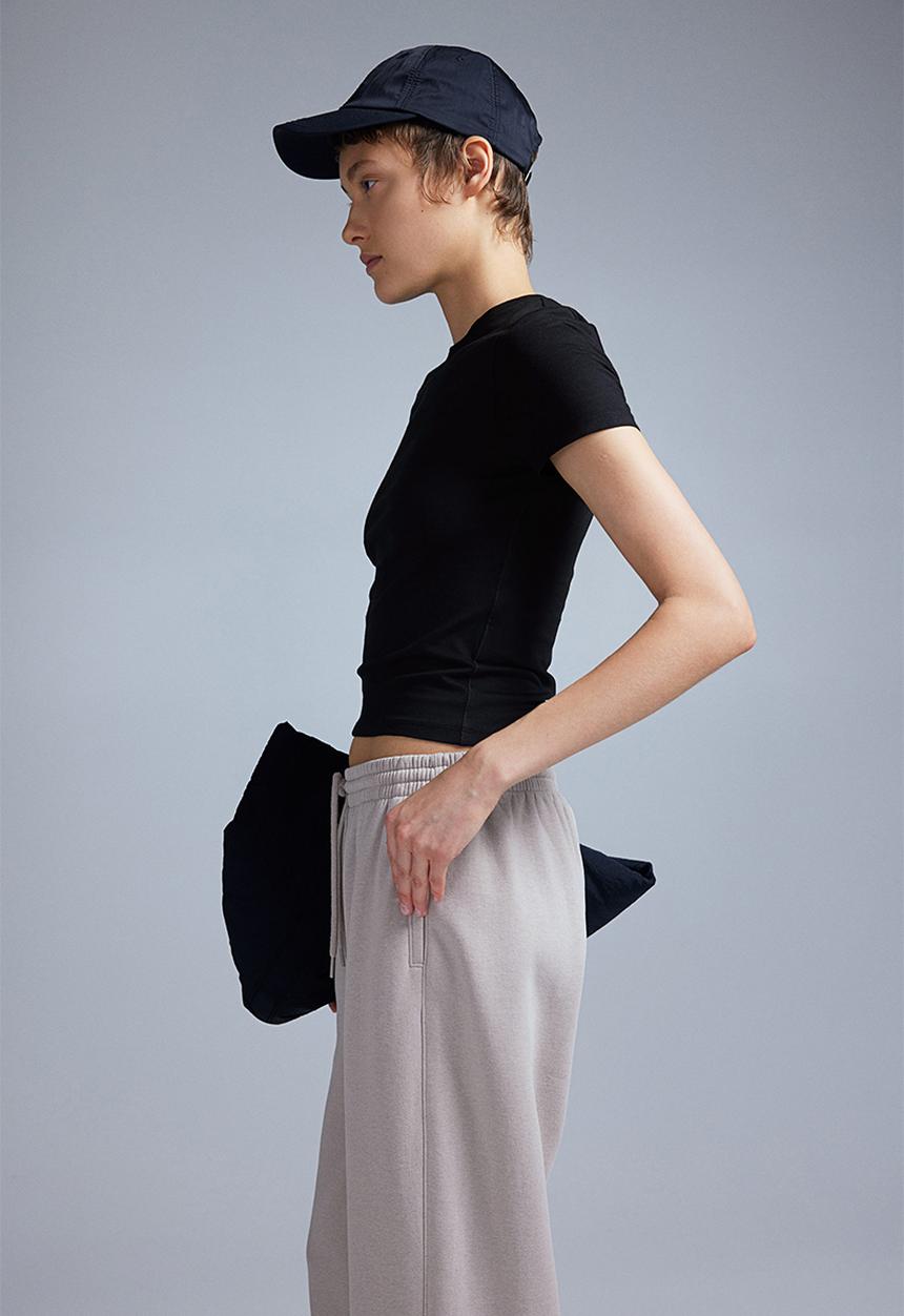 H&M - Fitted t-shirt - black