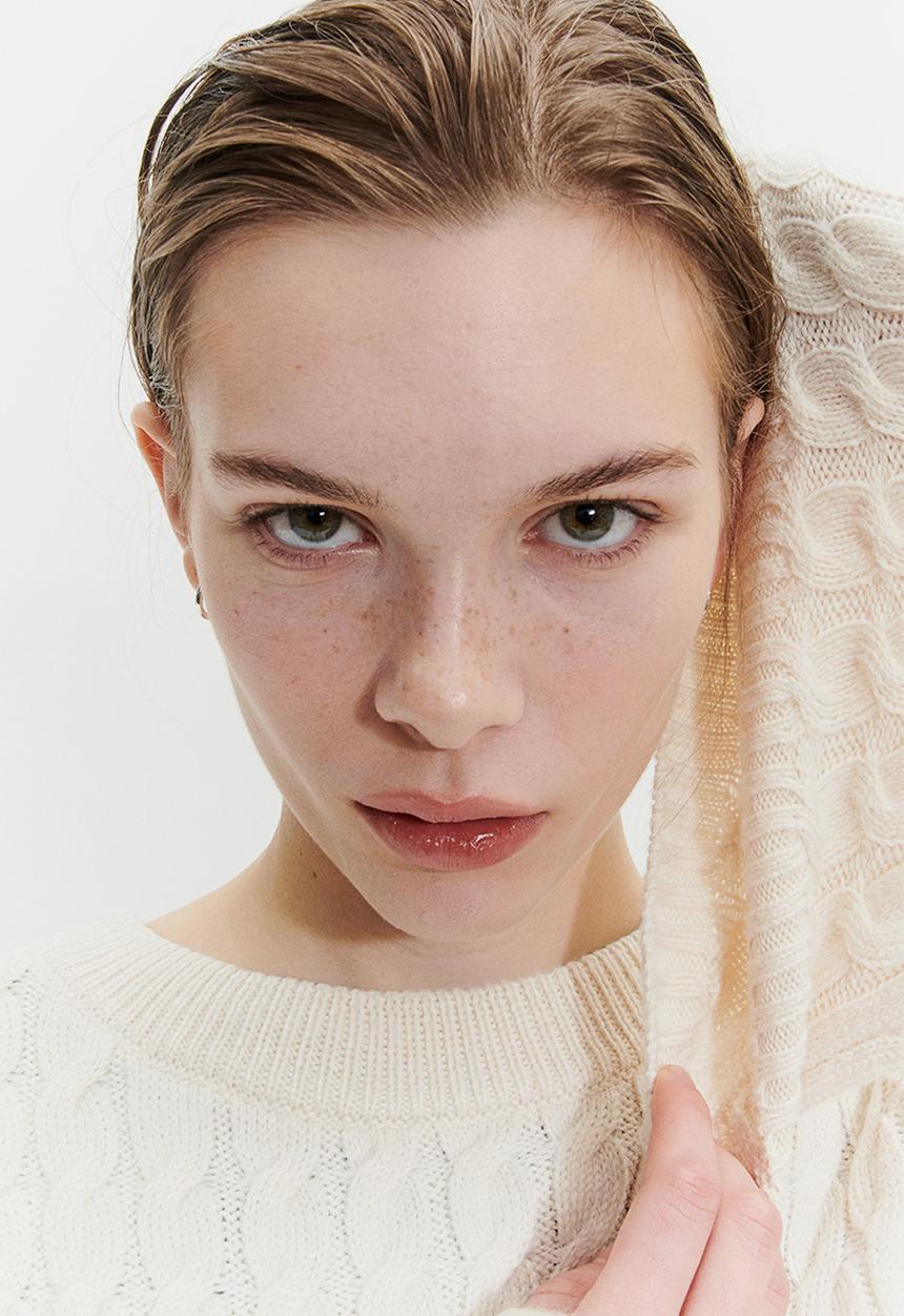 H&M - Cable-knit jumper - white
