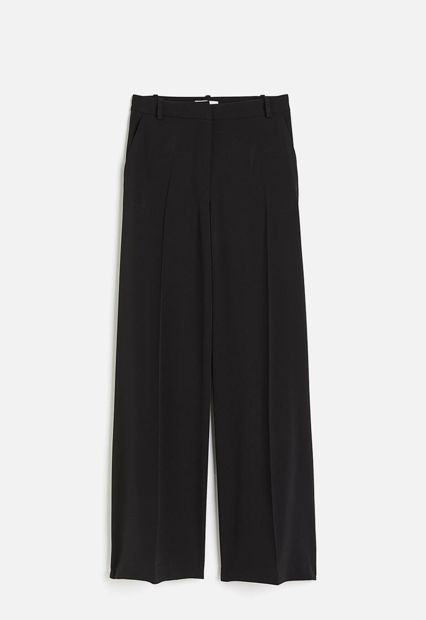 H&M - Wide trousers - black