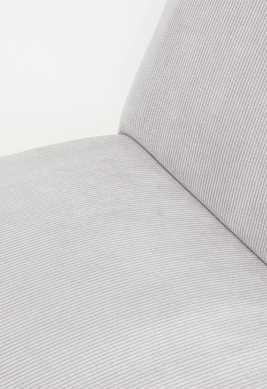 Sixth Floor - Moda chair and foot rest - grey