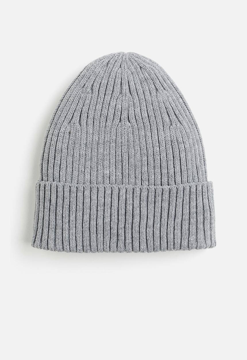 H&M - Rib-knit hat - grey