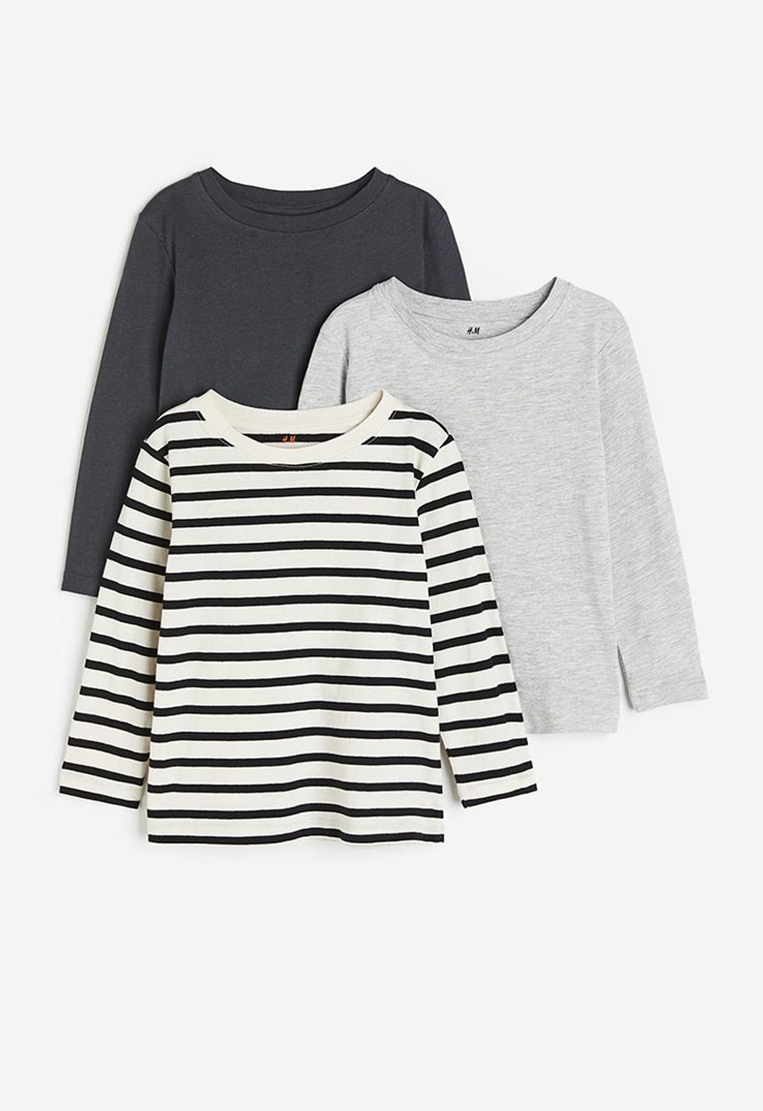 H&M - 3 pack long-sleeved t-shirts - multi