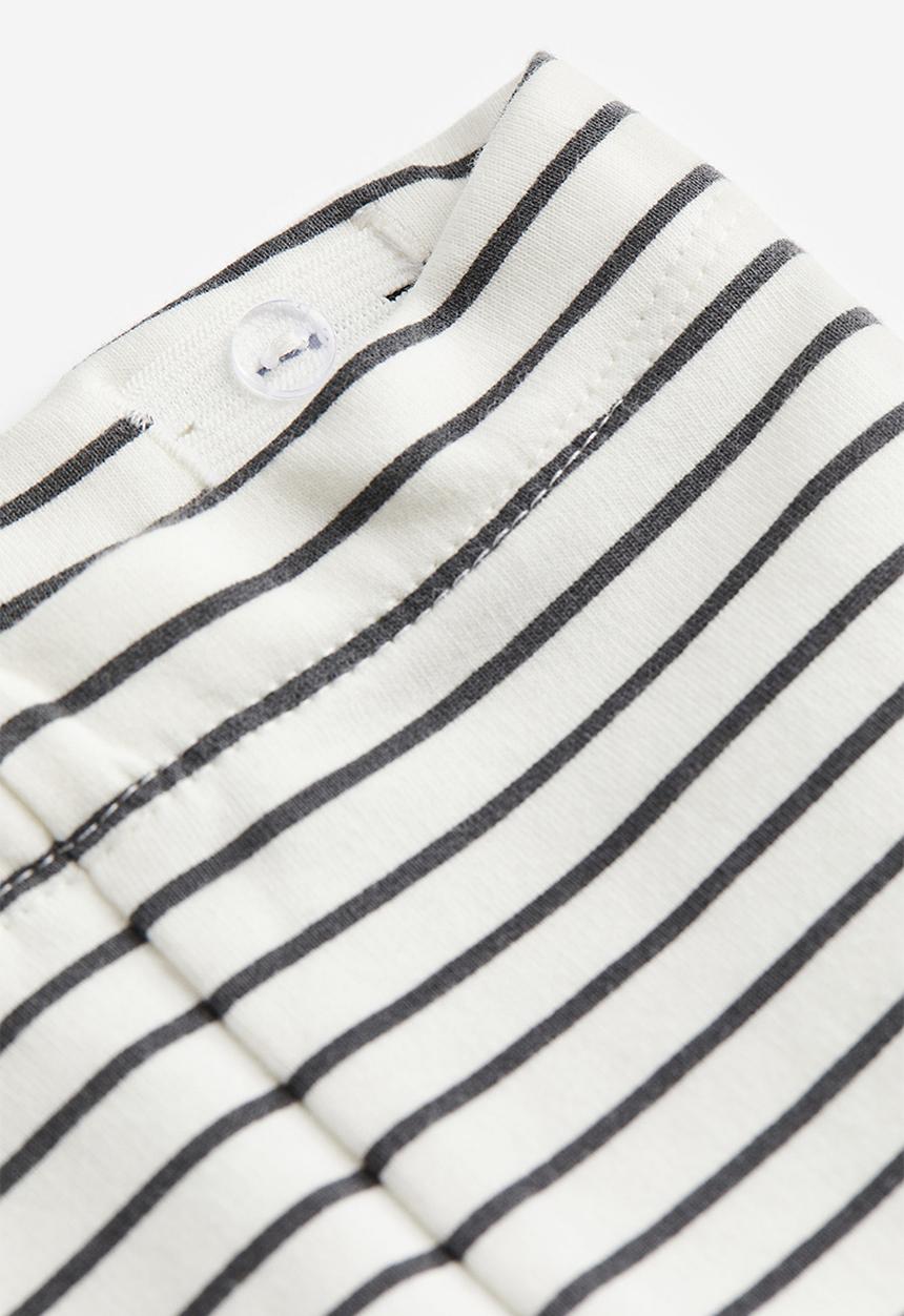 H&M - Brushed-inside leggings - white multi