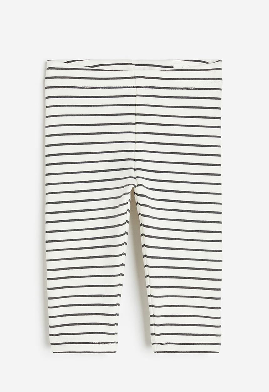 H&M - Brushed-inside leggings - white multi