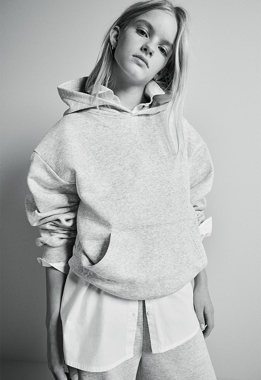 H&M - Oversized hoodie - grey