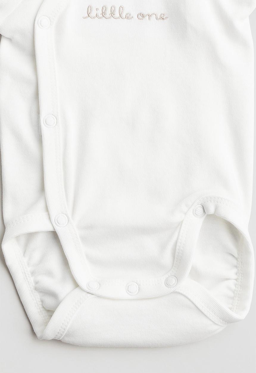 H&M - 2 piece cotton set - white,multi