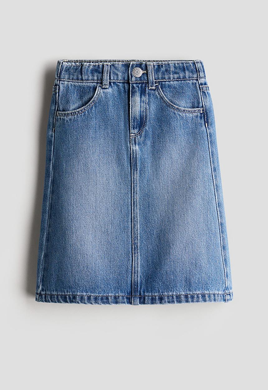 H&M - Midi denim skirt - blue
