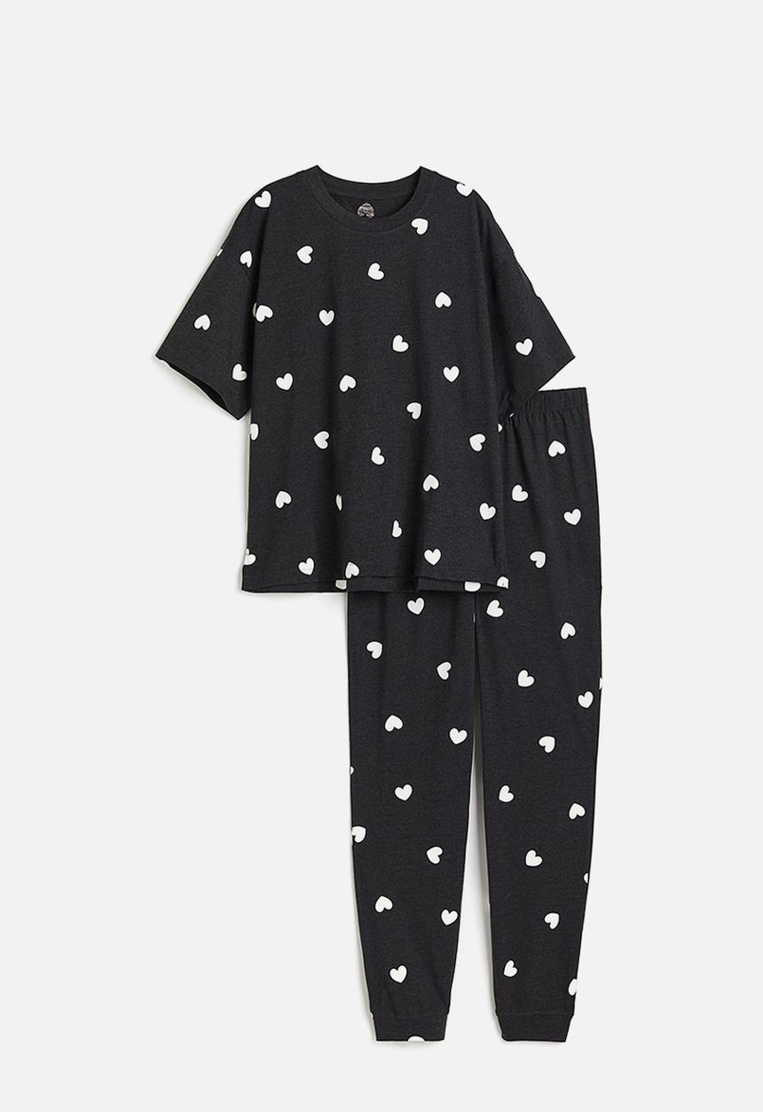 H&M - Jersey pyjamas - grey