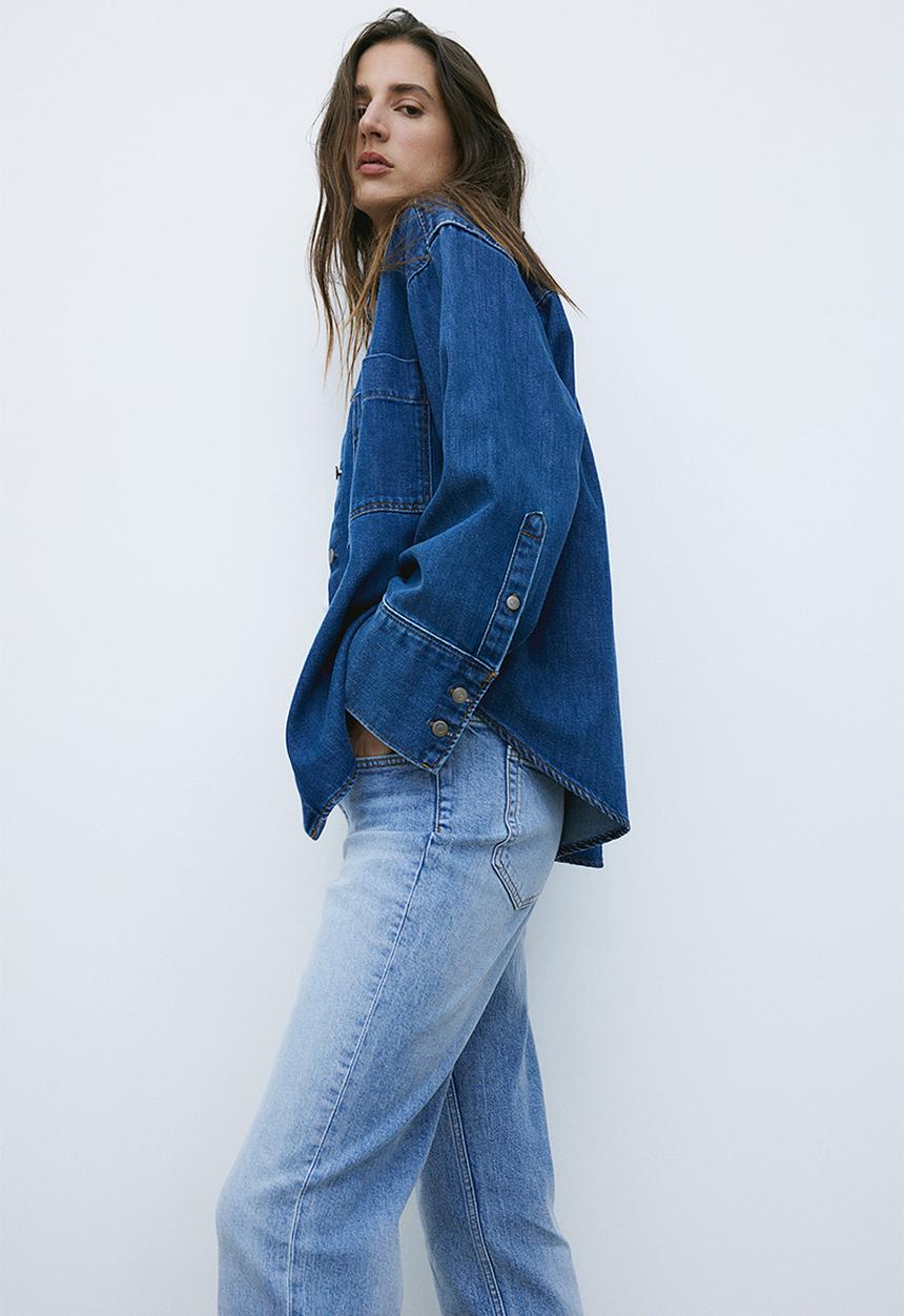 H&M - Slim regular ankle jeans - blue