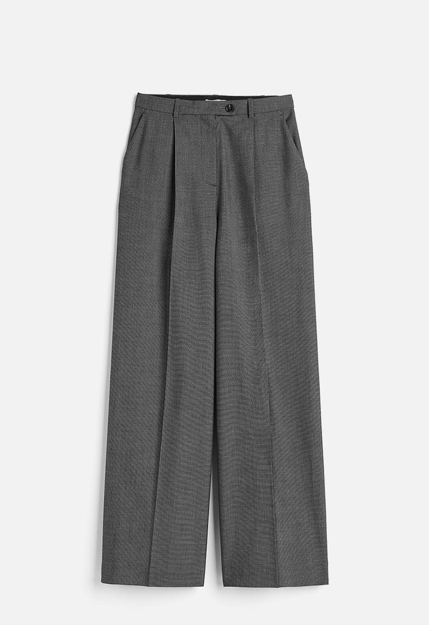 H&M - Wide twill trousers - grey