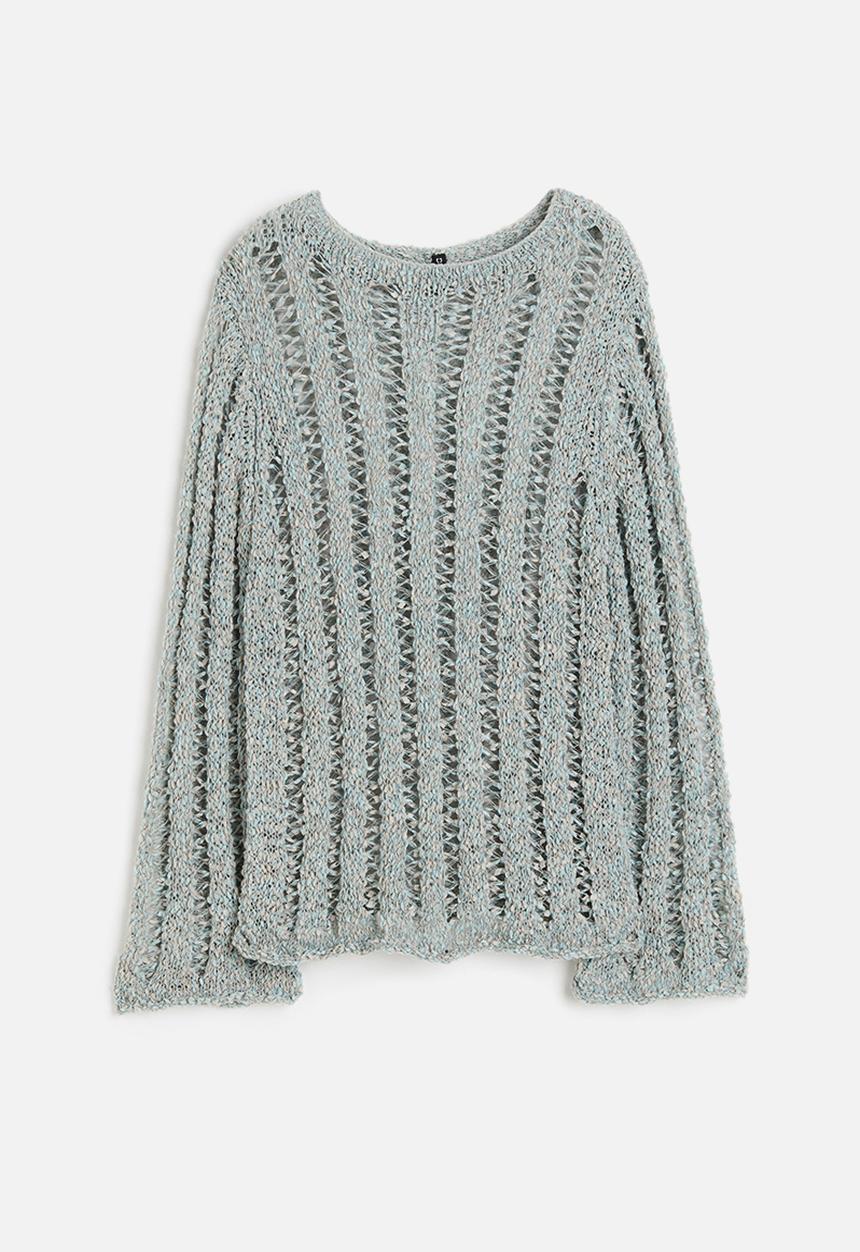 H&M - Ladder-stitch-look jumper - turquoise