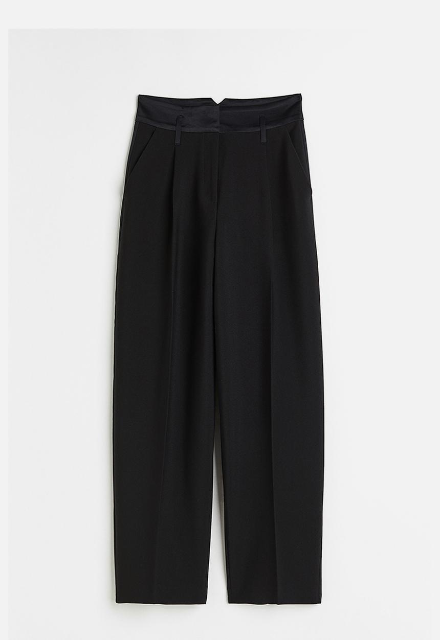 H&M - Tuxedo trousers - black