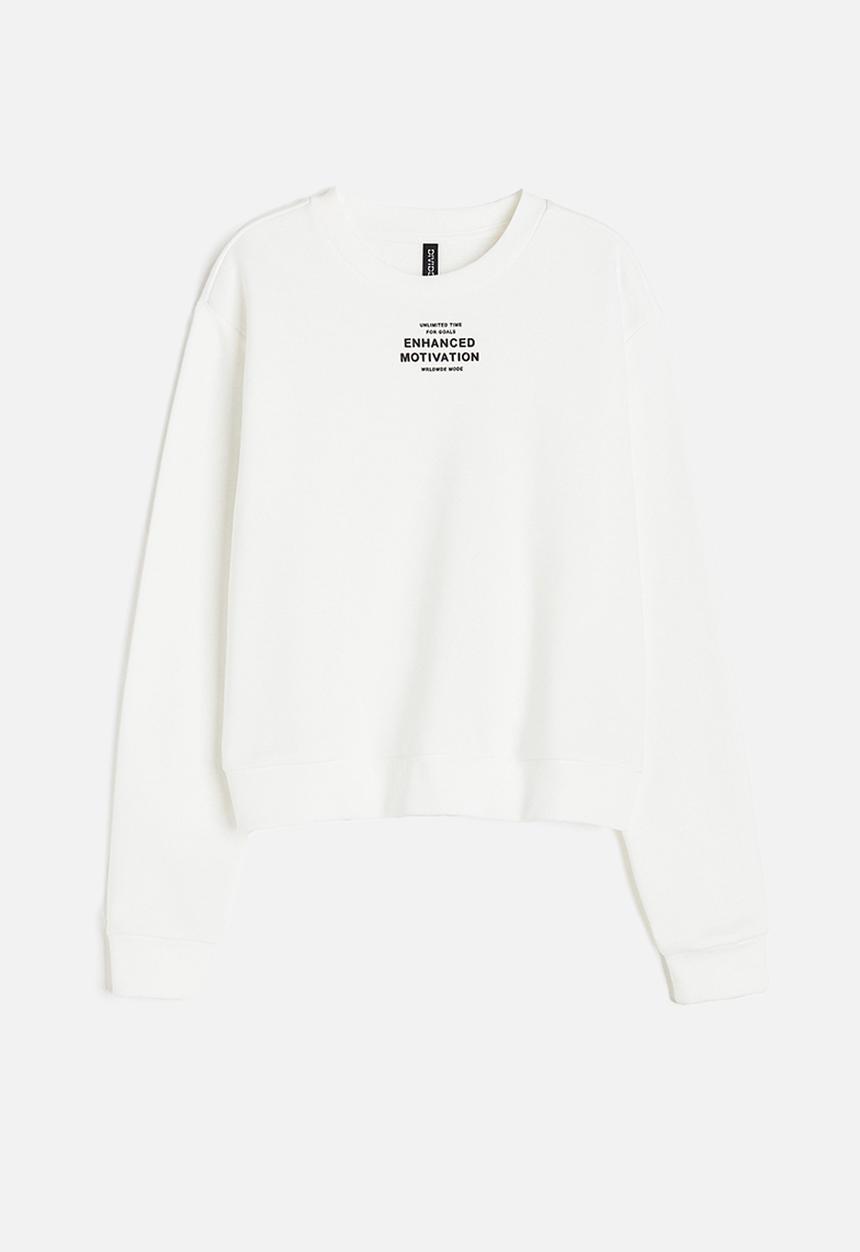 H&M - Printed sweatshirt - white
