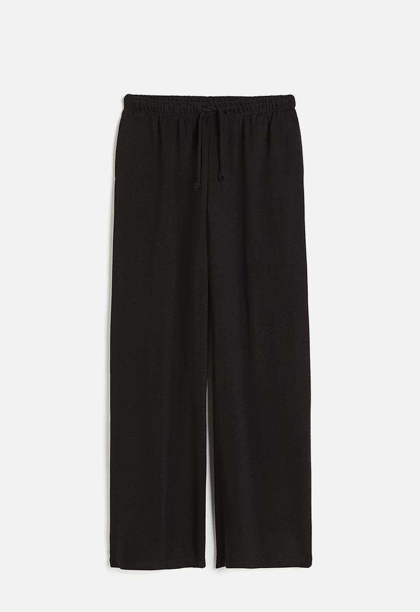 H&M - Wide joggers - black