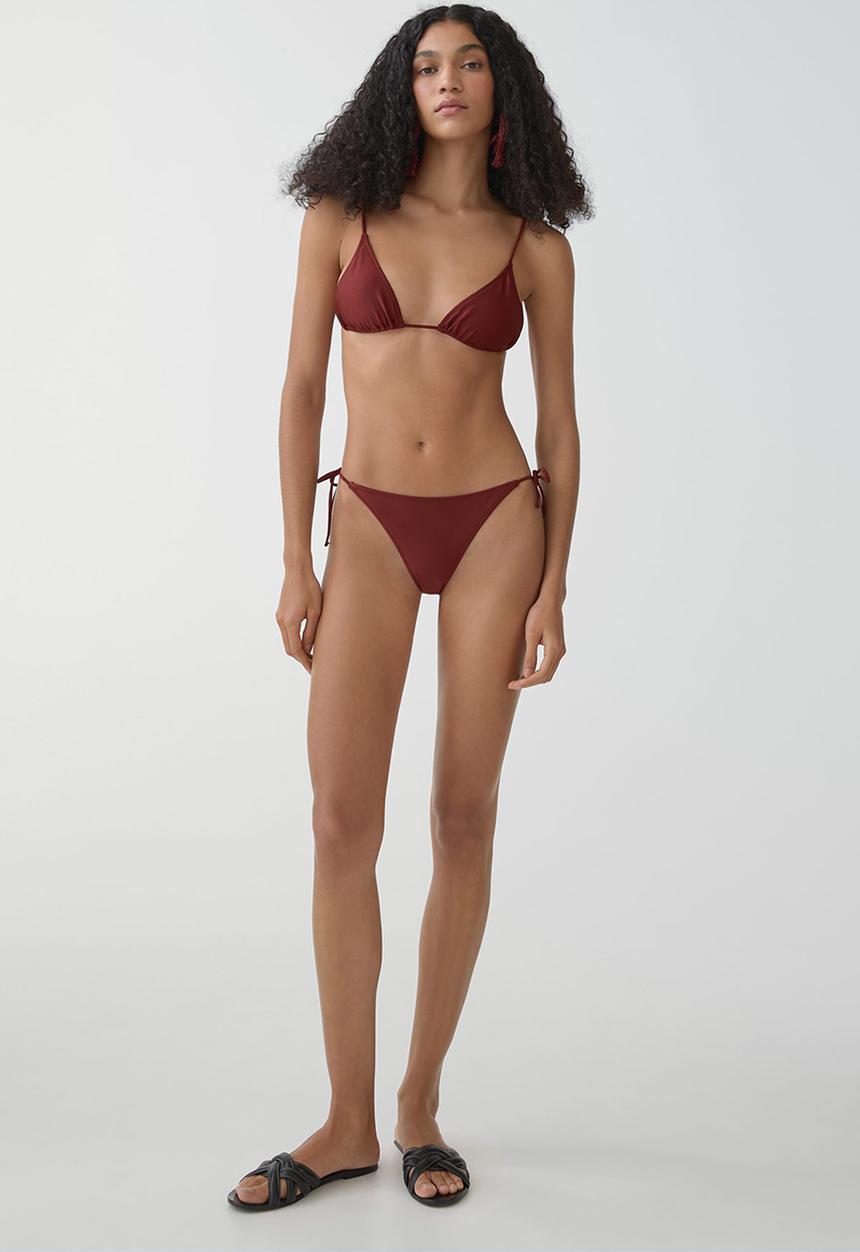 MANGO - Bikini top paris - dark red