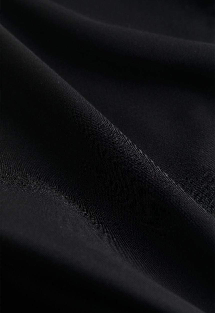 H&M - Twill tailored maxi skirt - black