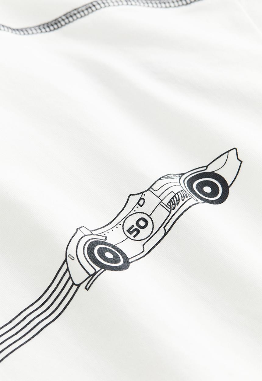 H&M - Oversized printed t-shirt - white multi