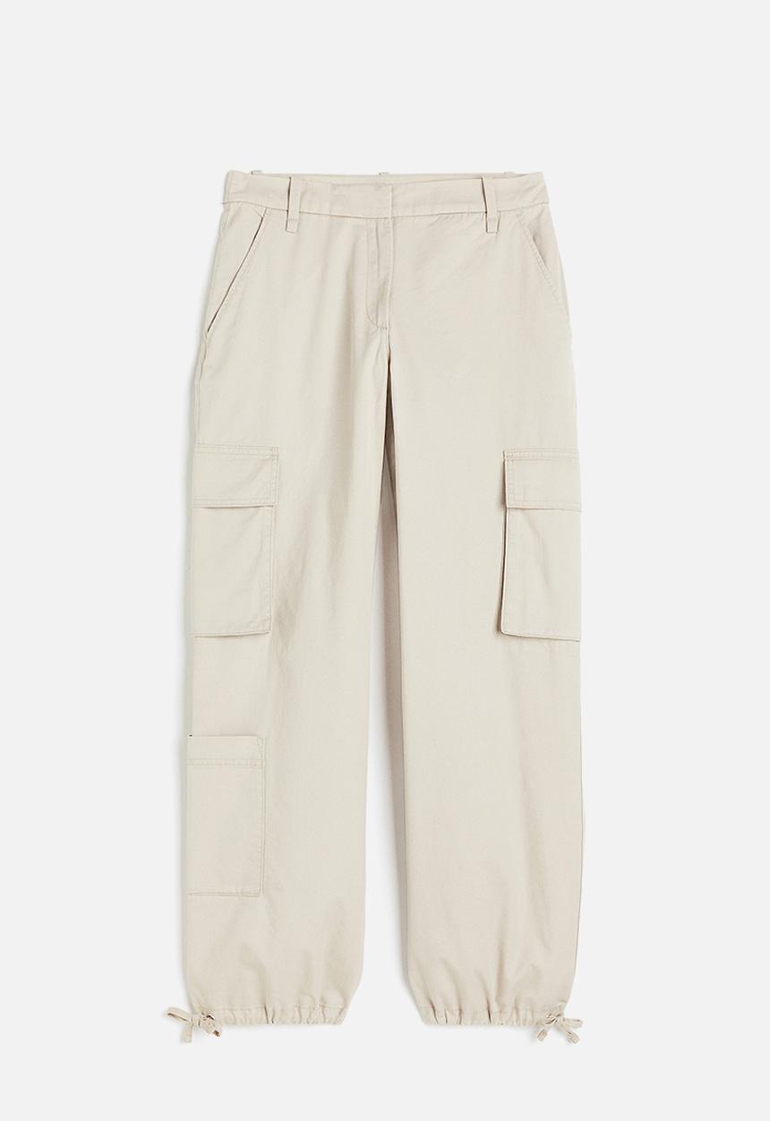H&M - Twill cargo trousers - beige
