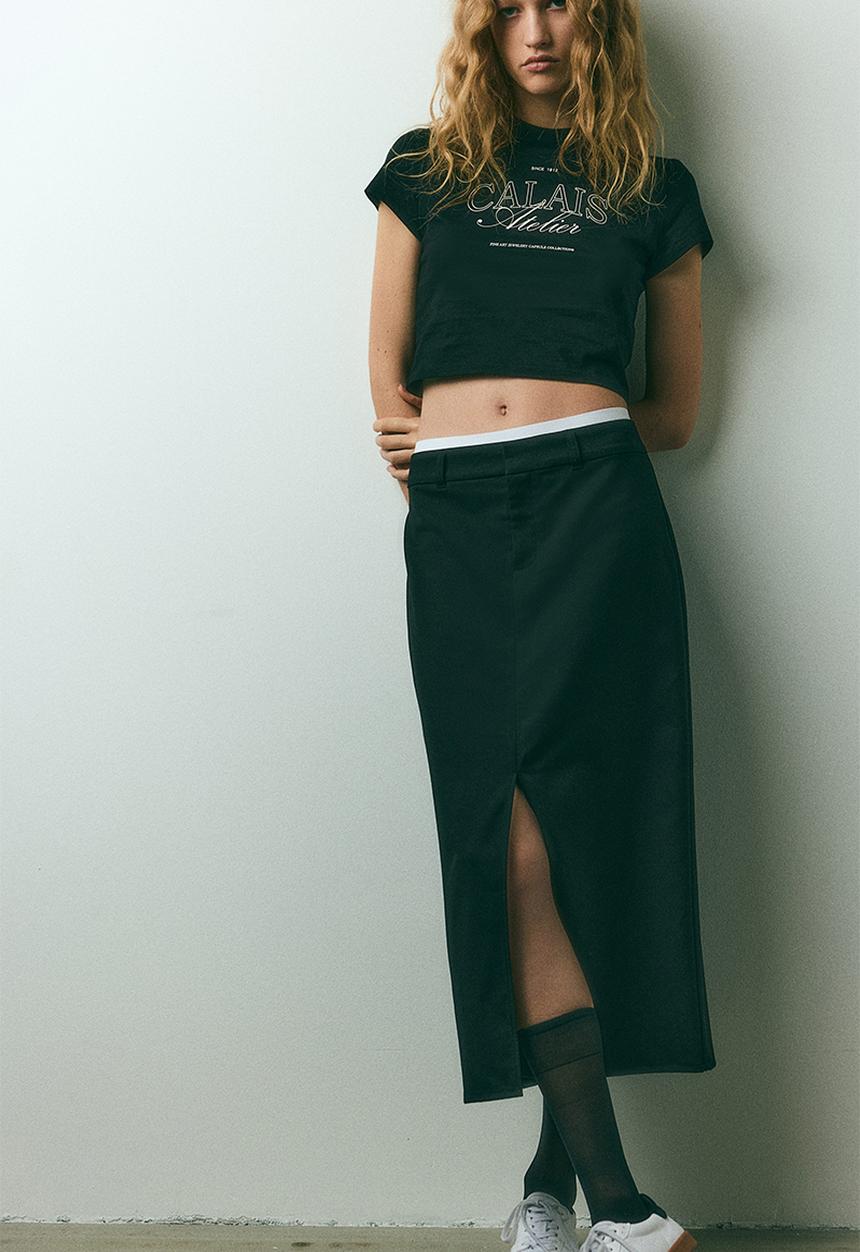 H&M - Printed t-shirt - black
