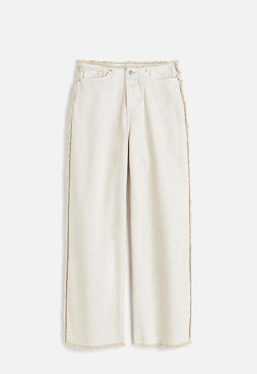 H&M - Baggy low jeans - beige