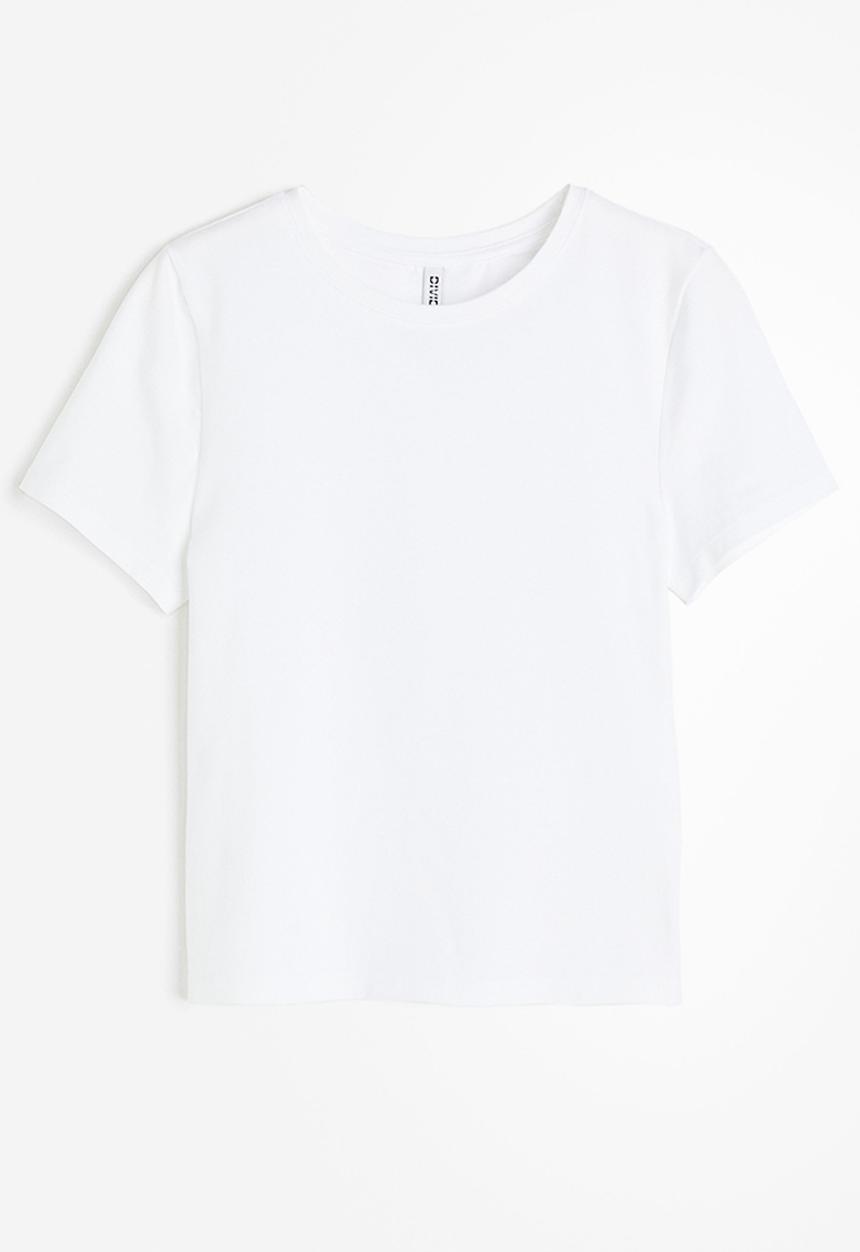 H&M - Fitted t-shirt - white