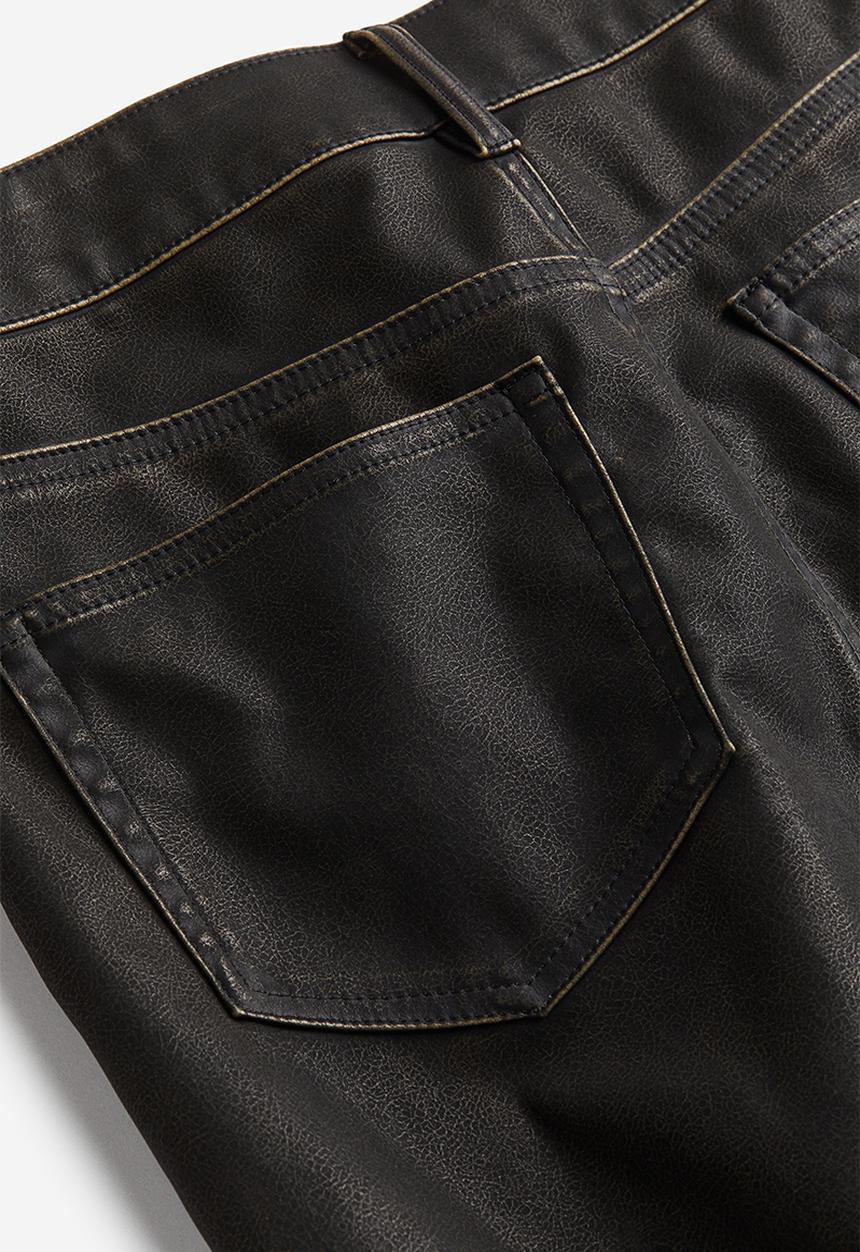 H&M - Coated skirt - black