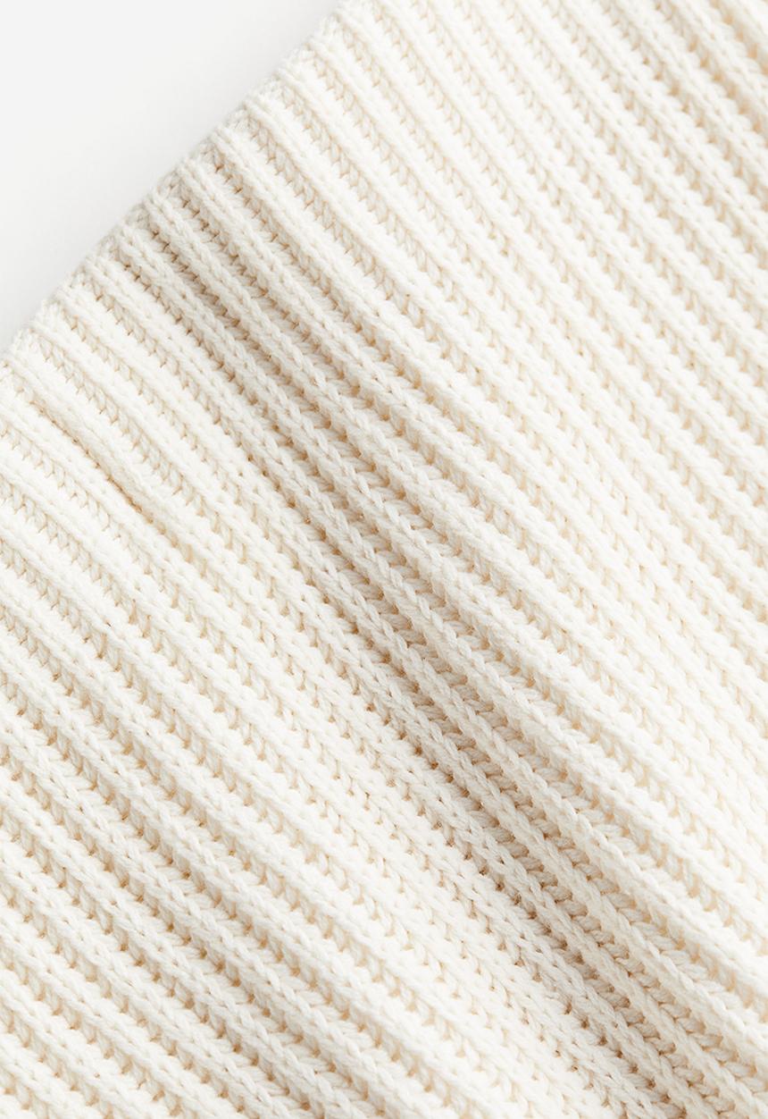 H&M - Rib-knit skirt - white