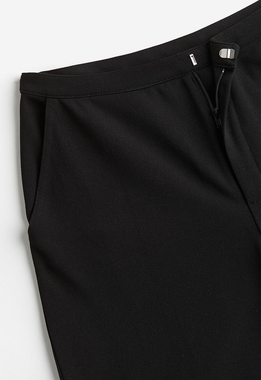 H&M - Jersey crêpe trousers - black