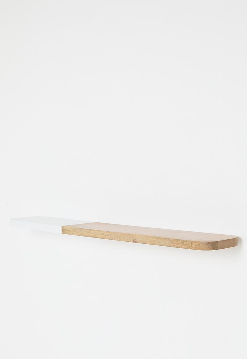 Sixth Floor - Curo marble & solid wood shelf - natural & marble