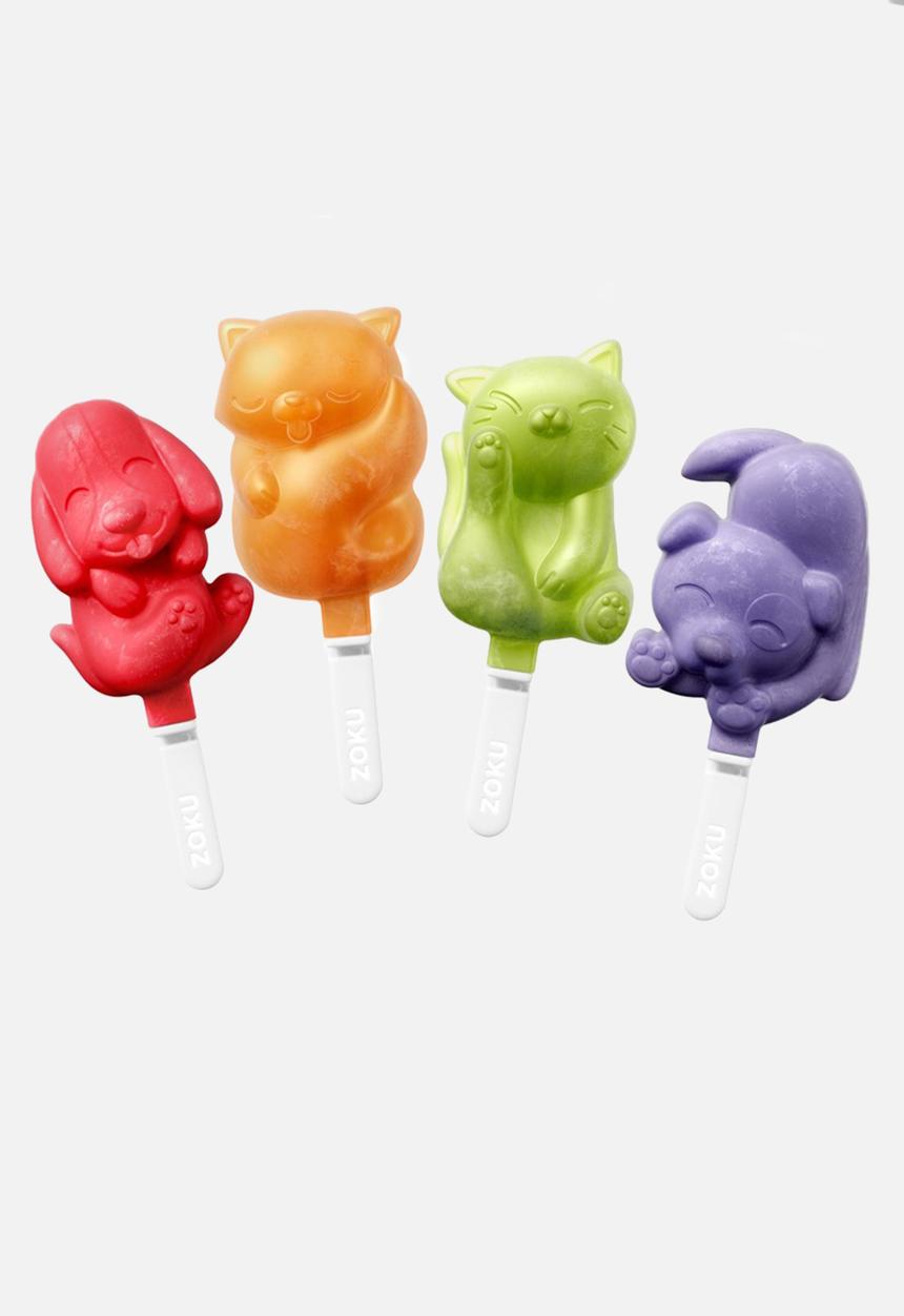 Zoku -  Zoku Ice Pop Mold, Cat & Dog - multi