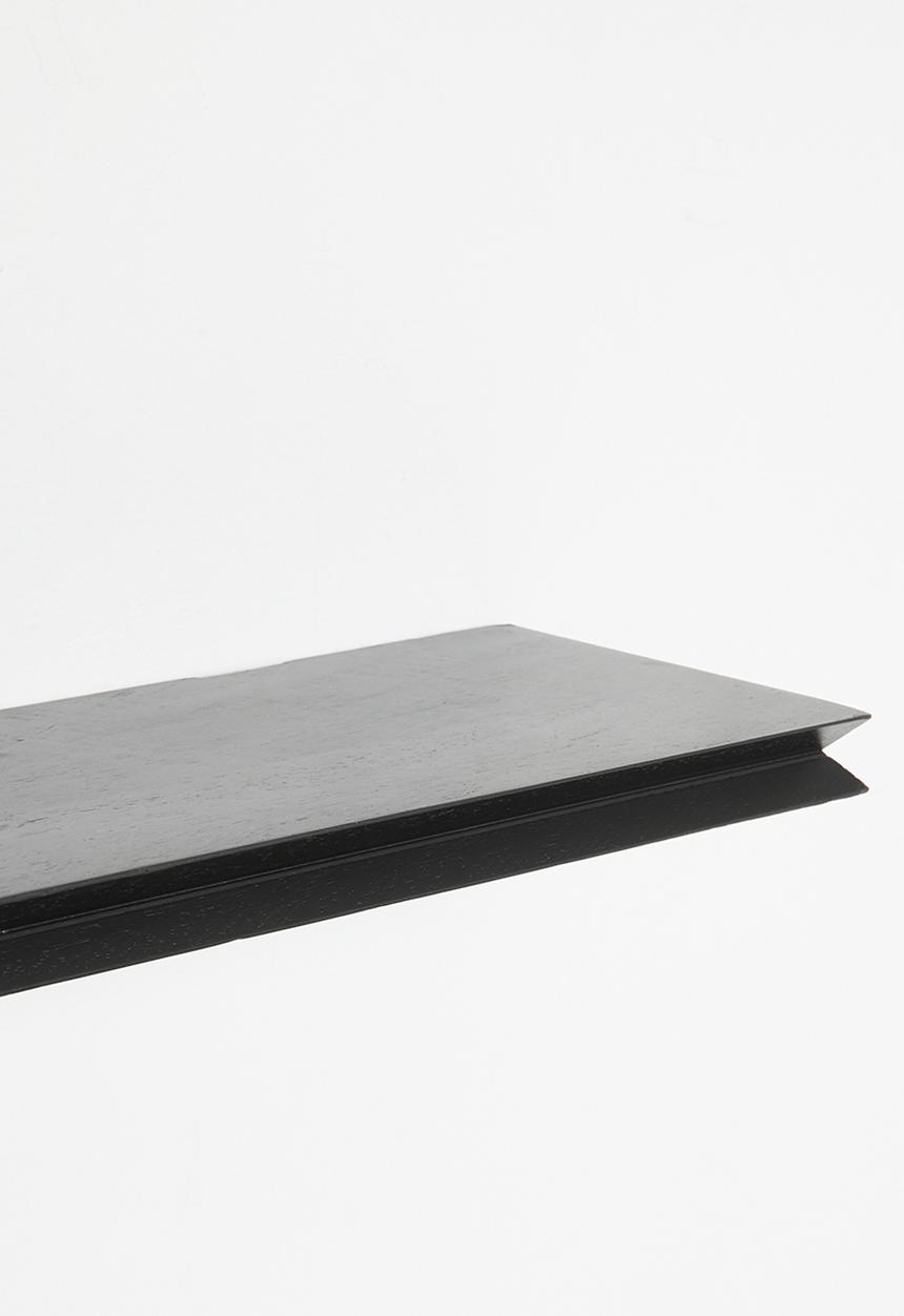 Sixth Floor - Rosalia solid wood shelf - black