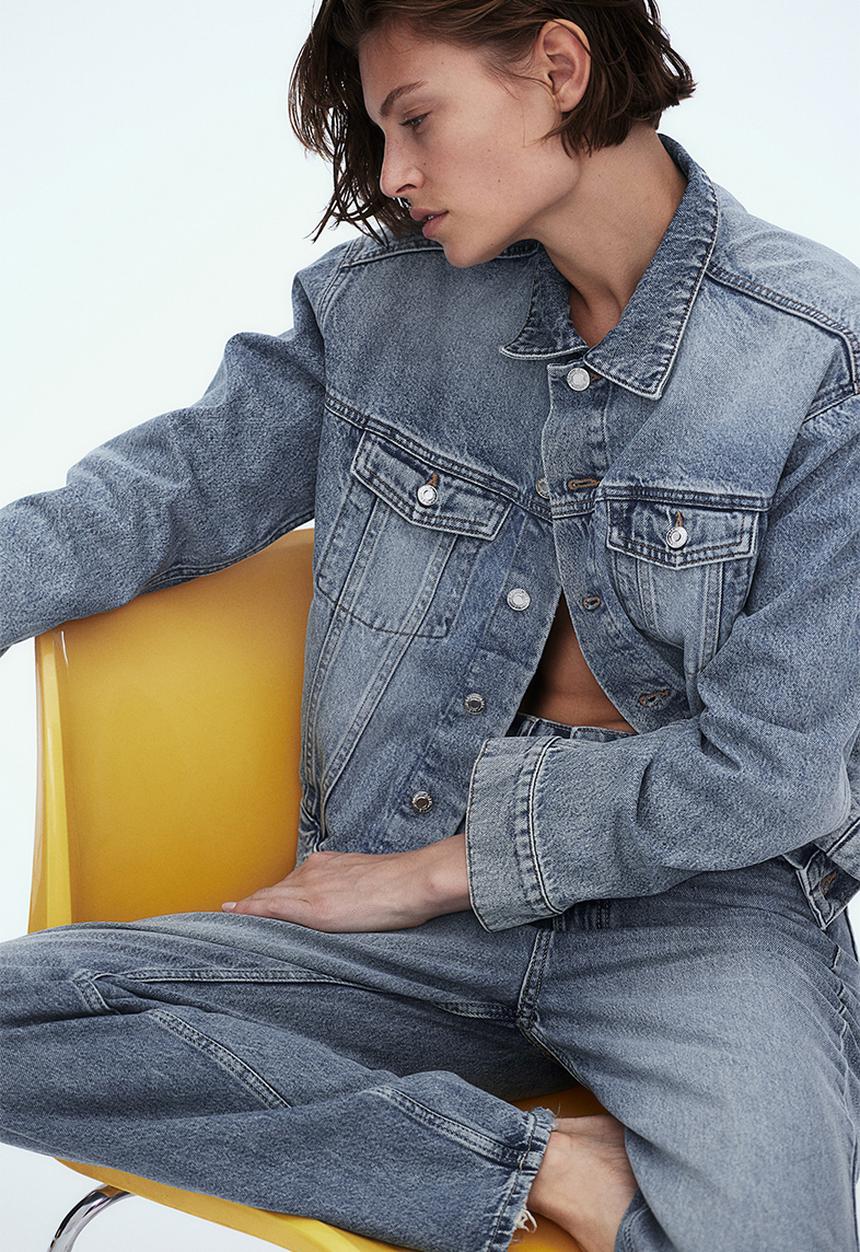 H&M - Short denim jacket - blue
