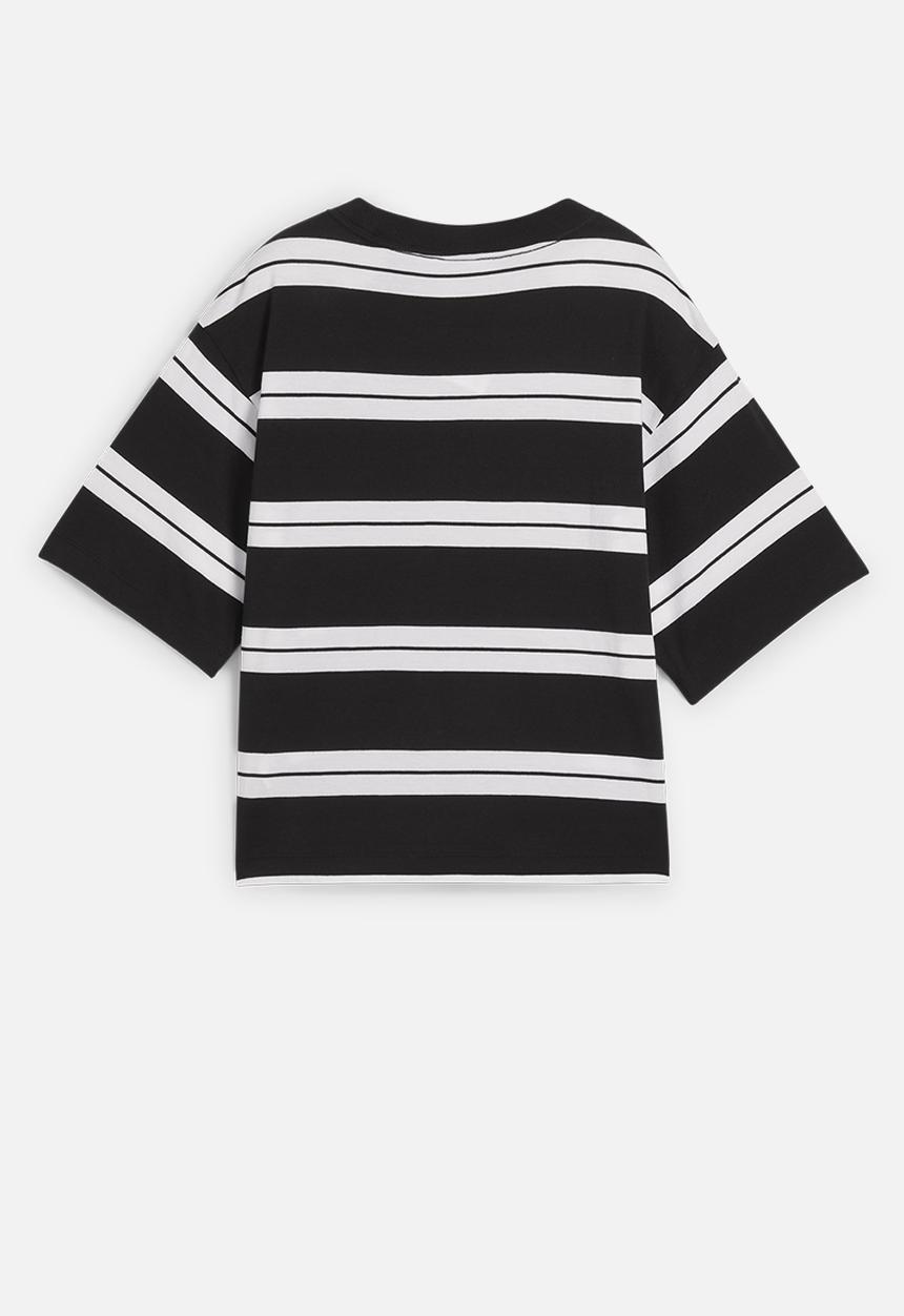 PUMA - Puma Squad Stripe Tee - Puma Black