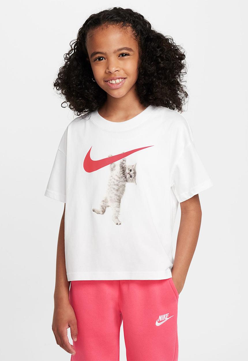 Nike - G Nsw Tee Boxy Hang In There - White