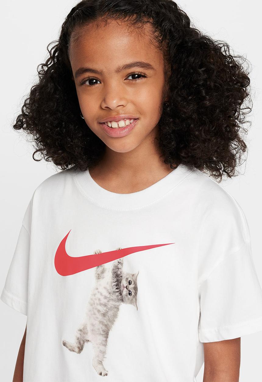Nike - G Nsw Tee Boxy Hang In There - White