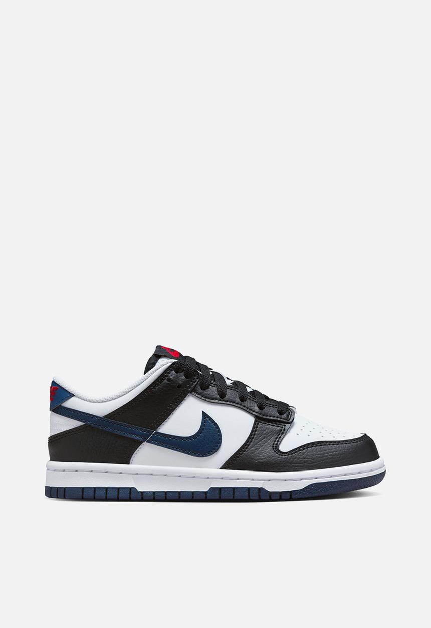 Nike - Nike Dunk Low Gs - Black/Midnight Navy-White-University Red