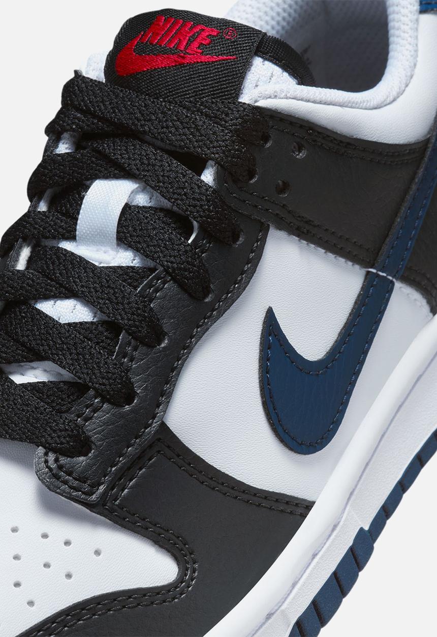 Nike - Nike Dunk Low Gs - Black/Midnight Navy-White-University Red
