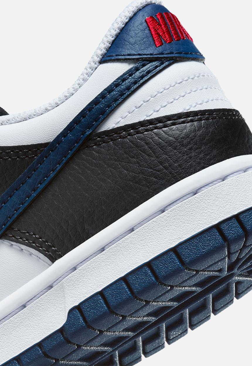 Nike - Nike Dunk Low Gs - Black/Midnight Navy-White-University Red