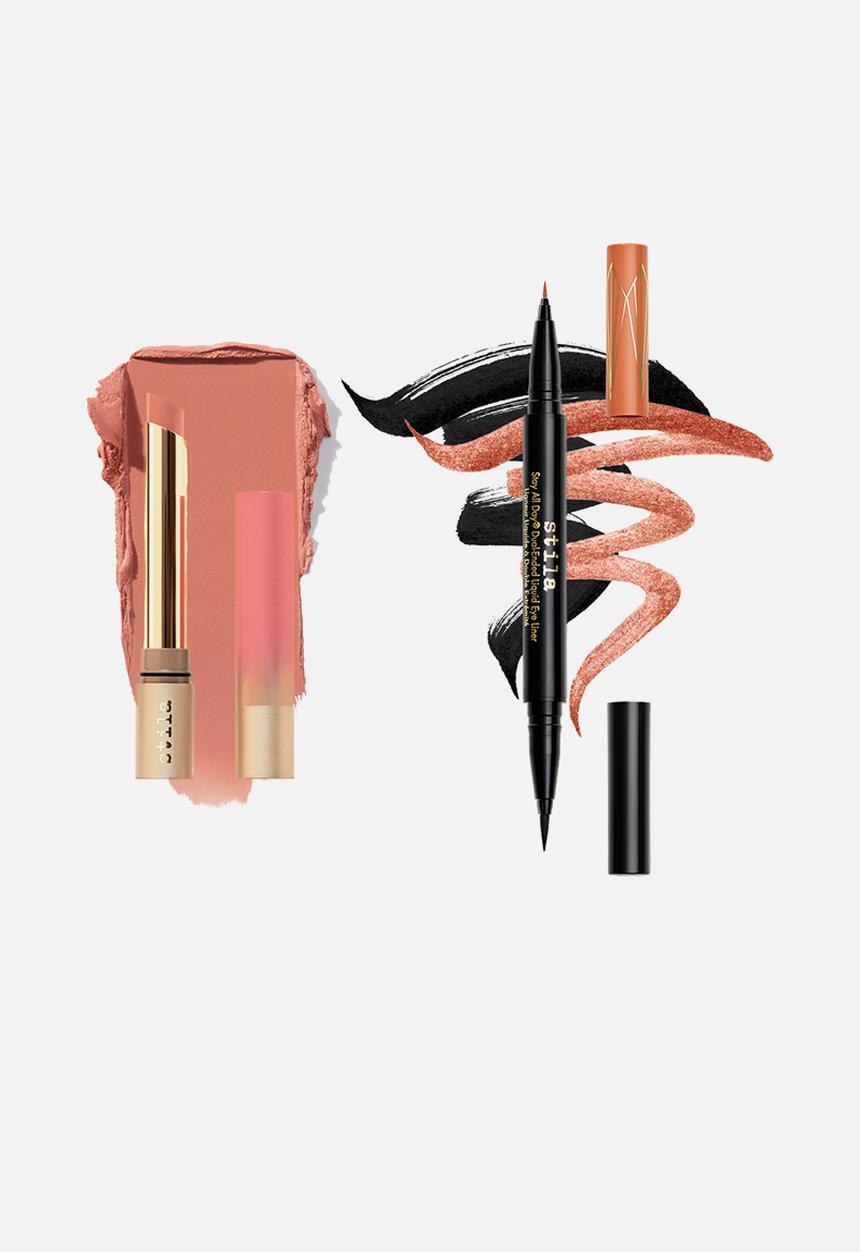 Stila - Stila Gold pouch - Lip & Eye combo