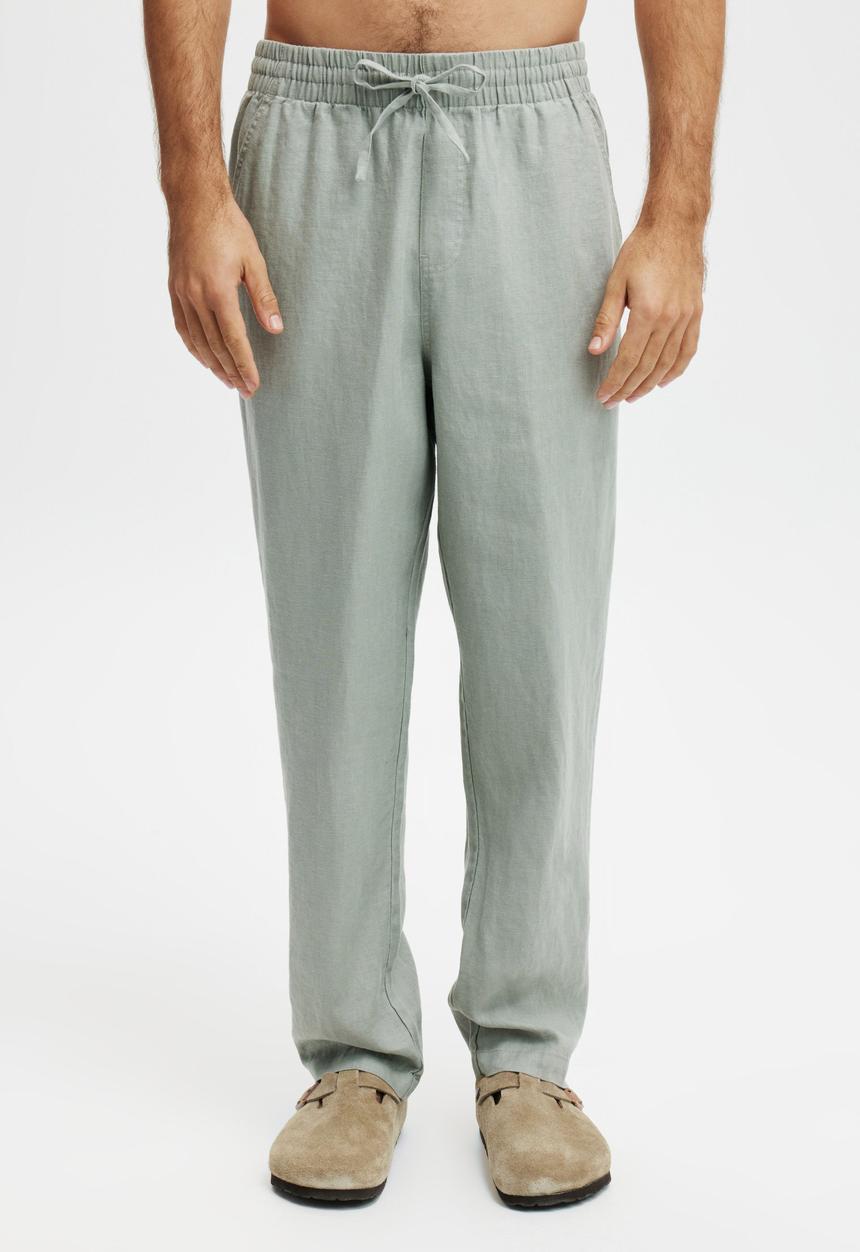 Cotton On - Linen pant - washed military